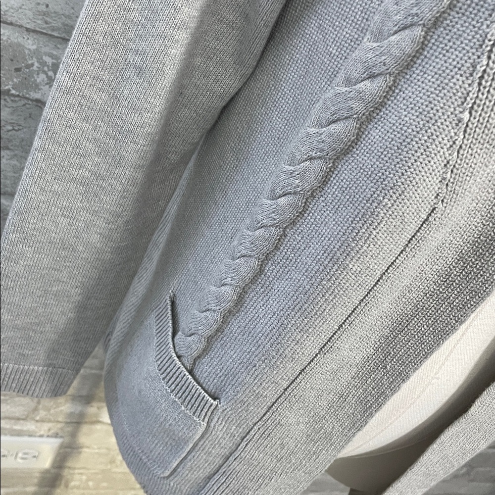 Talbots Light Gray Women's Cardigan - Picture 2 of 6